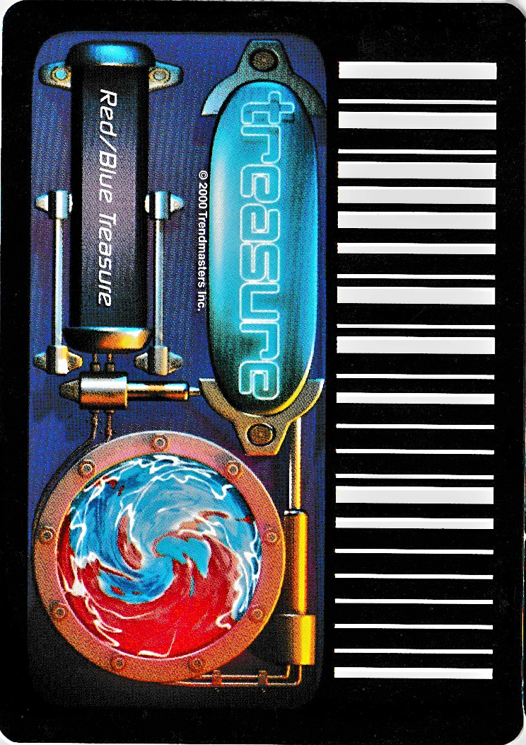 Blue Treasure RUmble Robots Diamond Series Card