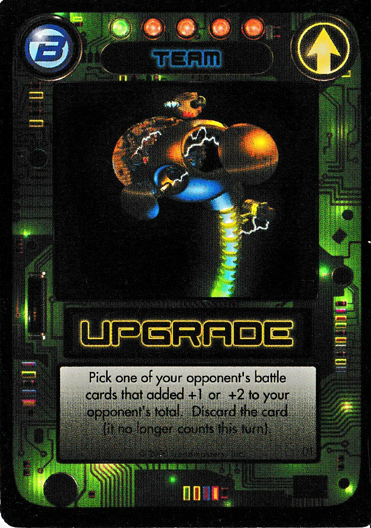 Rumble Robots Blue Upgrade 1 base series card
