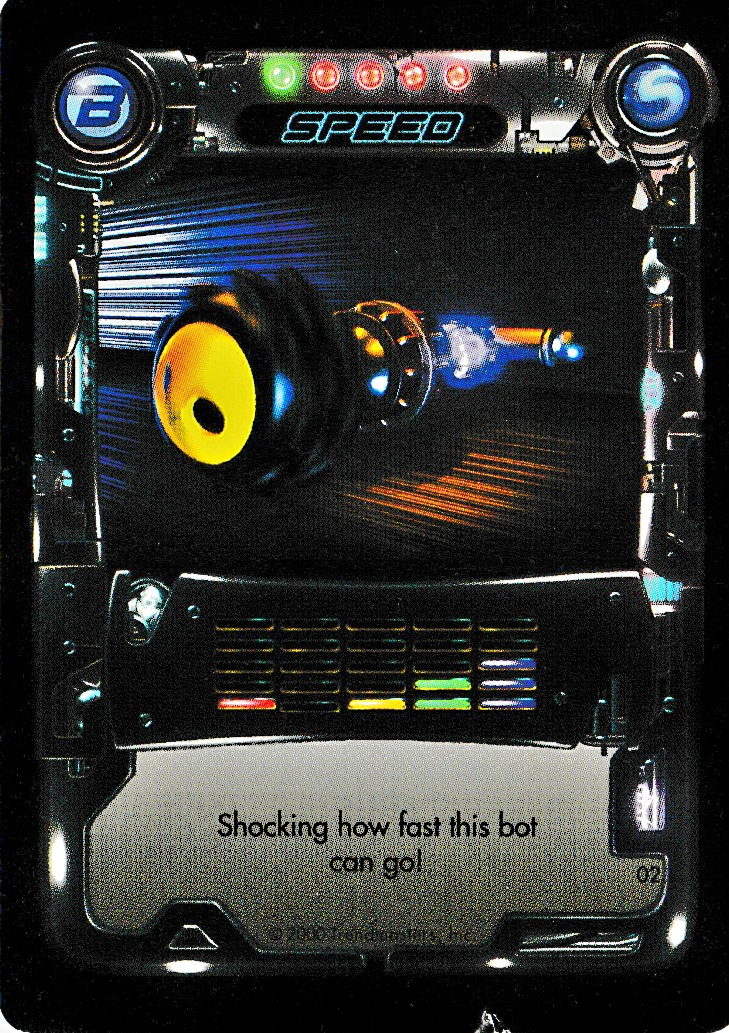 Rumble Robots Blue Upgrade 1 base series card