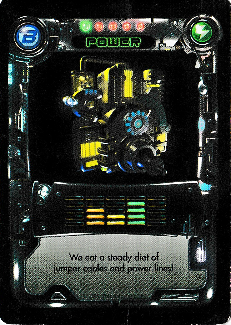 Rumble Robots Blue Upgrade 1 base series card