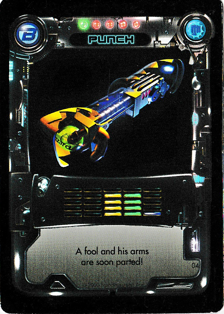 Rumble Robots Blue Upgrade 1 base series card